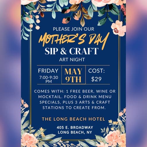 Sip & Craft Flyer